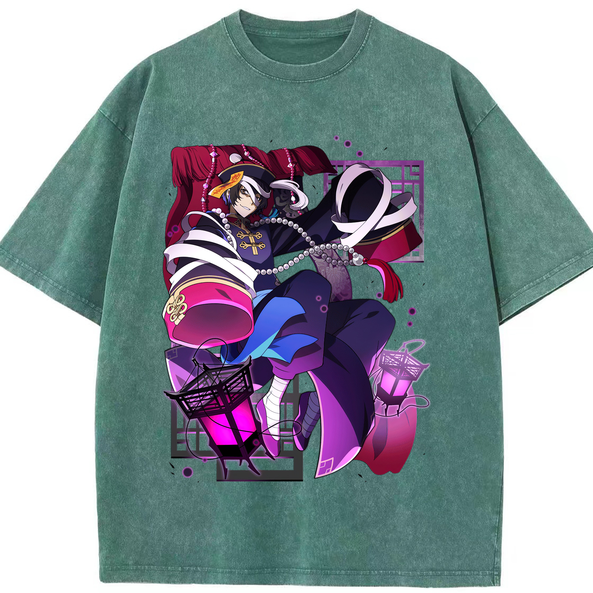 （画像用） 文豪ストレイドッグス Bungo Stray Dogs 綿100% ヴィンテージ風 半袖Tシャツ（フロントプリント）
